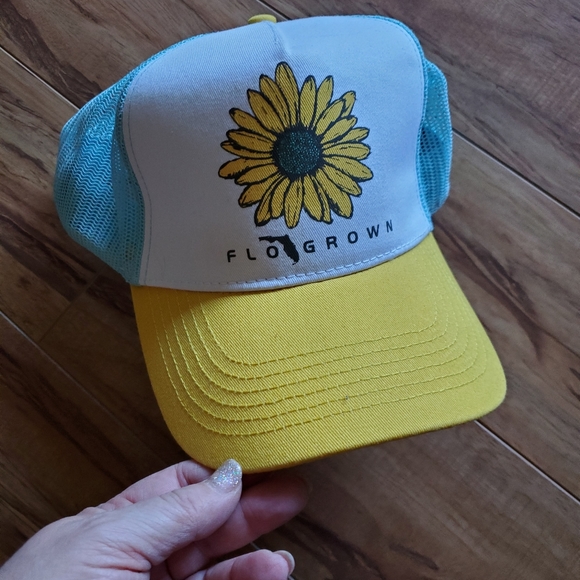 FloGrown Sunflower Trucker Hat - Picture 1 of 5
